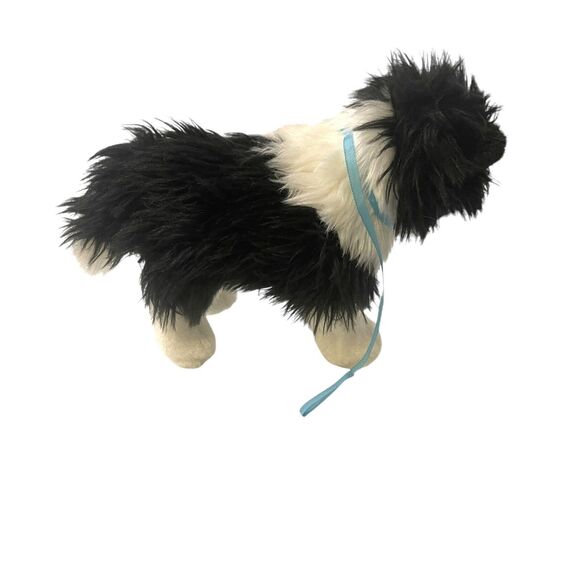 American Girl Saige's Black and White Border Collie Dog with Leash - Picture 4 of 8